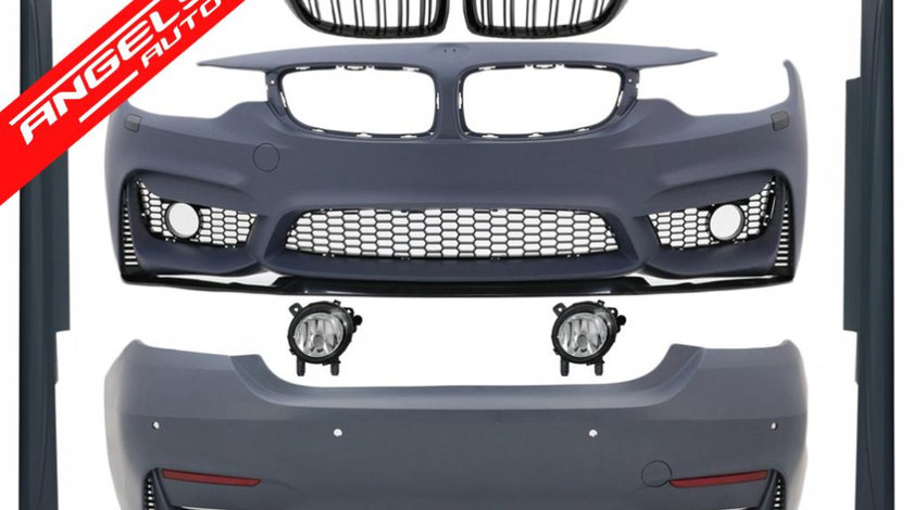 Kit Exterior BMW F32 F33 (2013-2019) M4 Look cu Proiectoare si Grile