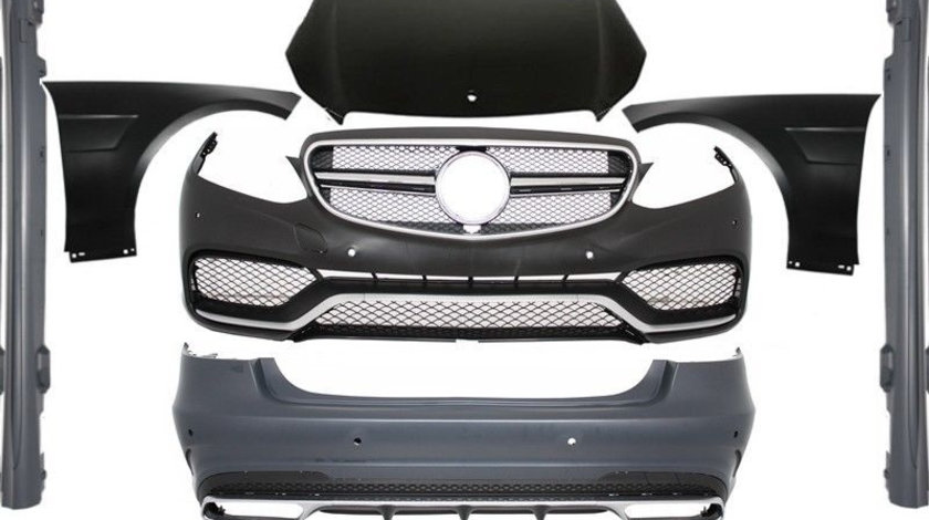 Kit Exterior Compatibil Cu Mercedes-Benz E-Class W212 Facelift 2013-2016 E63 Design Praguri Laterale CBMBW212FAMGC