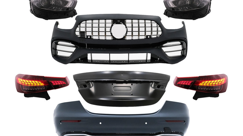 Kit Exterior Complet de Conversie compatibil cu Mercedes E-Class W213 (2016-2019) la Facelift 2020 E63s Design CBMBW213A63F