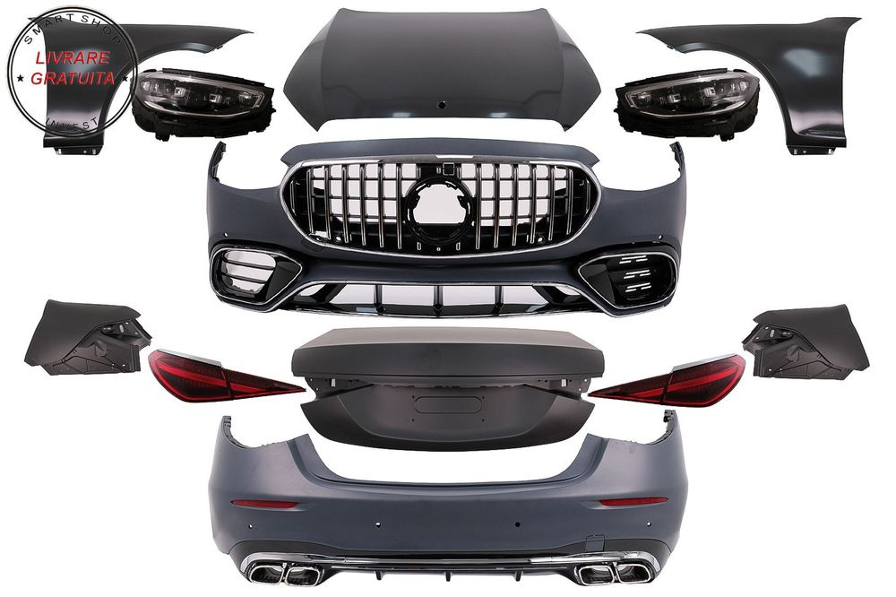 Kit Exterior Complet Mercedes S-Class W221 (2005-2013) Conversie Completa la W223