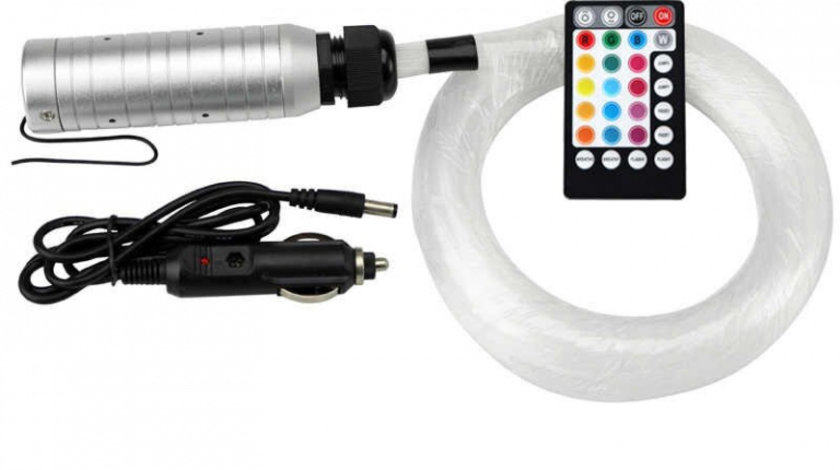 Kit Fibra Optica Plafon Instelat RGB Cu Telecomanda 75MM 200 Fire 2M 12V SPT7522FOL 170221-12