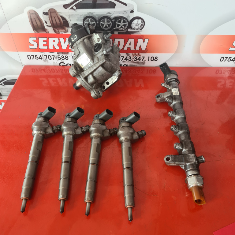 Kit injectie complet Audi A4 B8 2.0 Motorina 2012, 03L130277J / 0445110369 / 03L130755L / 03L089N