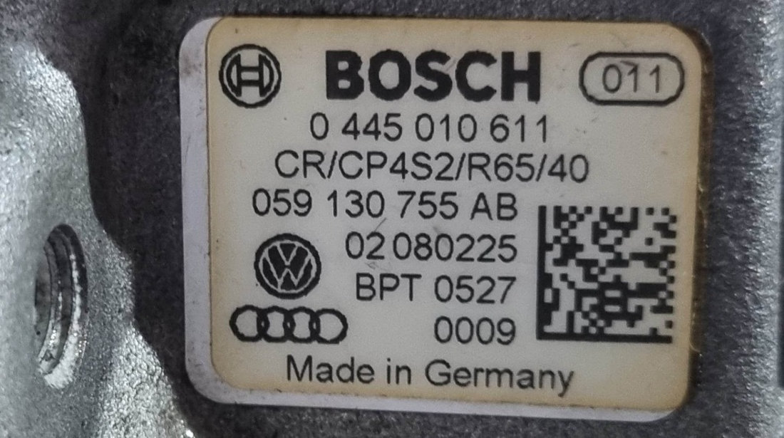 Kit injectie complet Audi A6 C6 2.7 TDI 190 cai motor CANC coduri : 059130755AB / 059130090AH / 059130277AR