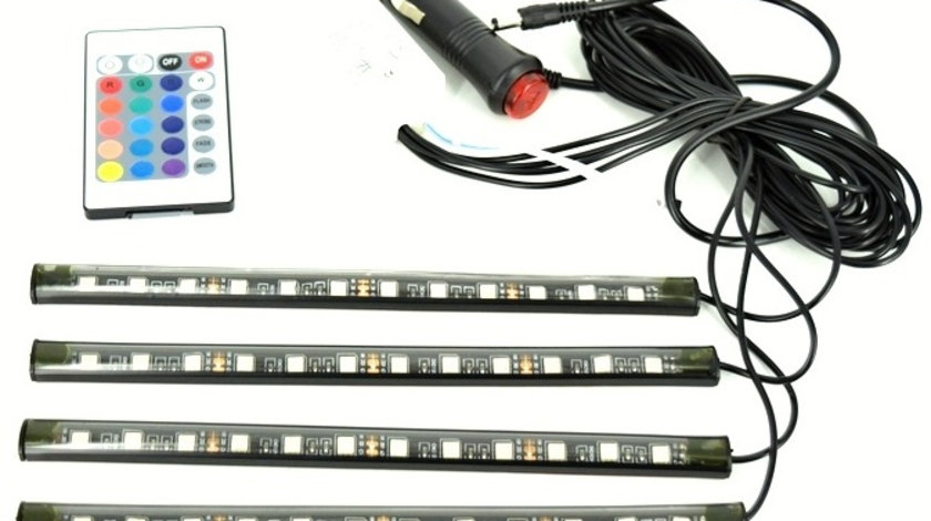 Kit Interior Led 12 SMD RGB Cu Telecomanda 22cm BO1222RGB 080817-21