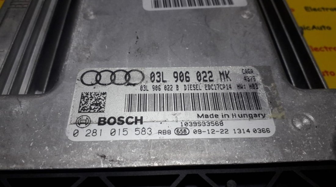 Kit pornire Audi A4 2.0TDI 03L906022MK, 0281015583