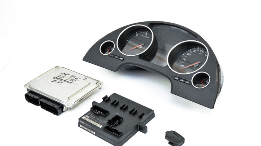 Kit Pornire Calculator Confort,calculator Motor,ceas Bord,CHIP Cheie Audi A4 Cabriolet (8H, B6, B7) 2002 - 2009 Motorina 8E0907401M, 0281011255, 8E0907279F, 4B0905851F, 8H0920930F, 0263642127, 8H0919219, 8H09192196PS