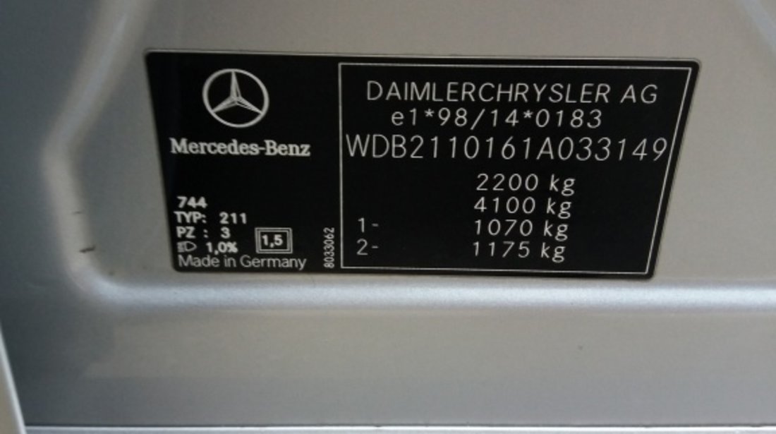 Kit pornire Mercedes E-CLASS W211 2007 berlina 3.0