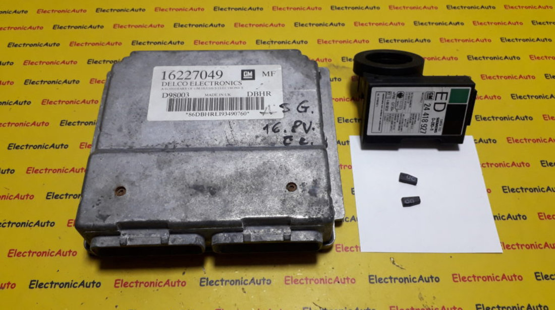 Kit pornire Opel Astra G 1.6 16227049, DBHR