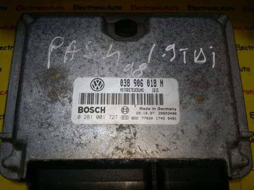 Kit pornire VW Passat 1.9 tdi 0281001727, 038906018N