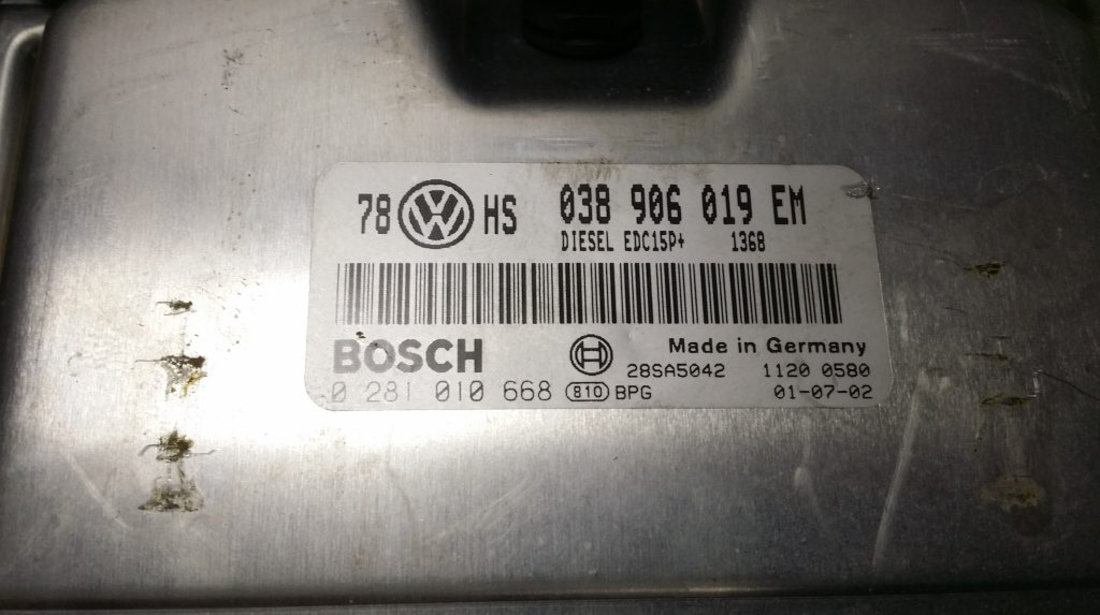Kit pornire VW Passat 1.9 tdi 0281010668, 038906019EM