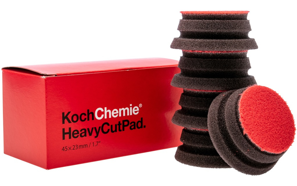 Koch Chemie Heavy Cut Pad, Set 5 Buc Burete Polish Abraziv Roșu, 45x23mm 999611