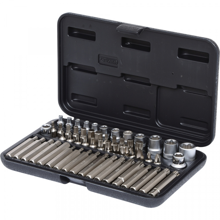 Ks Tools Set Cheie Tubulare Torx Si Biti 1/4&quot;, 3/8&quot;, 1/2&quot; 57 Piese 911.4305