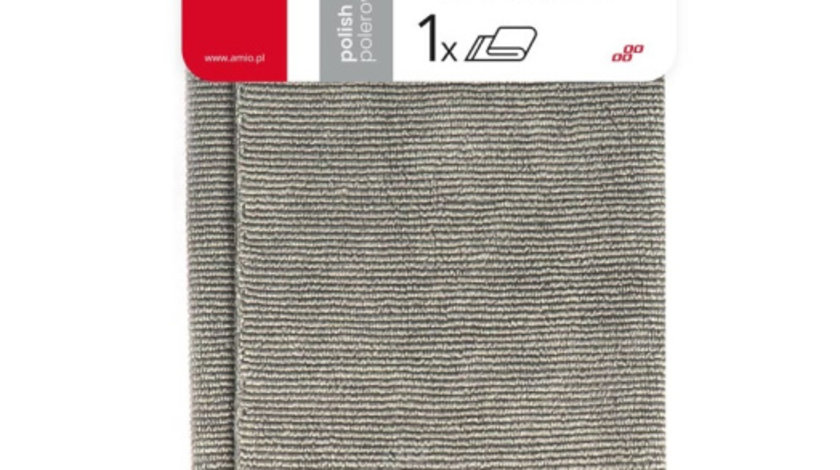 Laveta Microfibra Pentru Curatat Sticla, Geam, Oglinzi Amio 60x40cm 340gsm Gri 03743