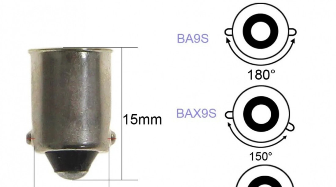 Led Auto Alb Canbus BA9S 26 SMD 4014, 12V, Fara Polaritate BA9S-4014-26SMD 489902