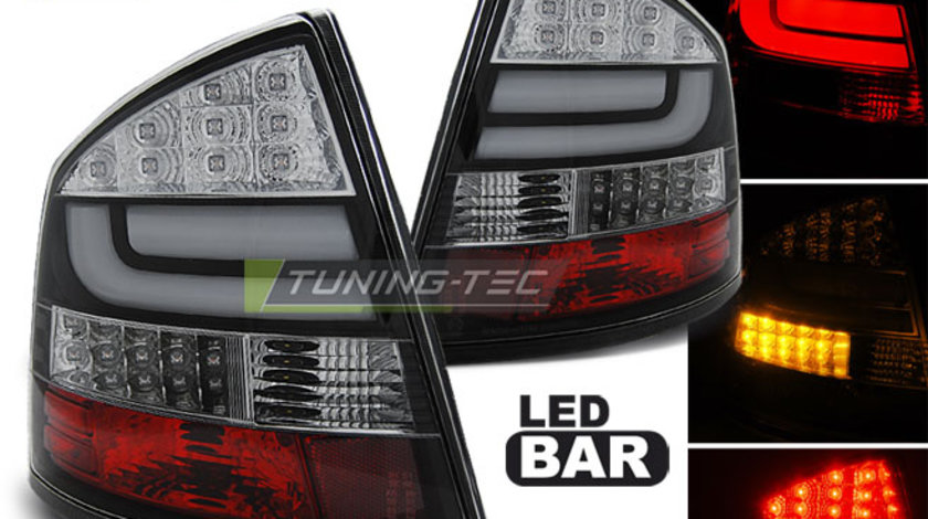 LED BAR Lampi Spate Stopuri BLACK compatibila SKODA OCTAVIA II SEDAN 04-12