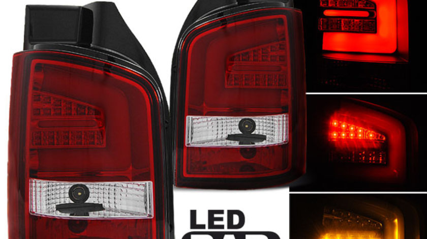 LED BAR Lampi Spate Stopuri ROSU WHIE compatibila VW T5 04.03-09