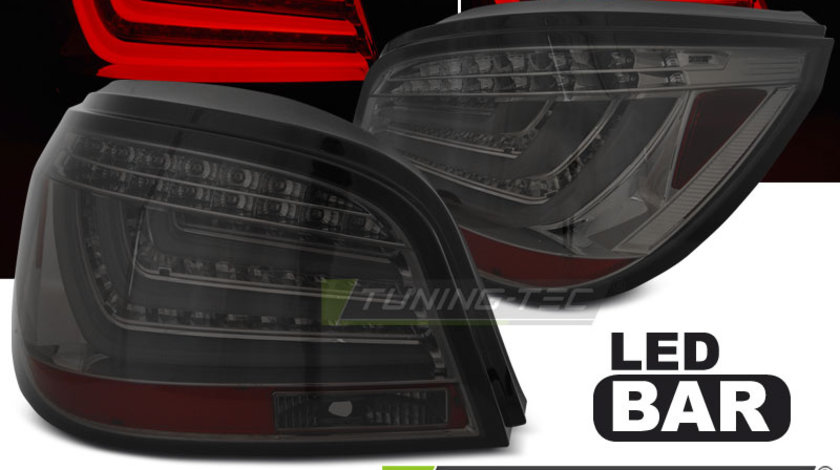 LED BAR Lampi Spate Stopuri SMOKE compatibila BMW E60 07.03-02.07