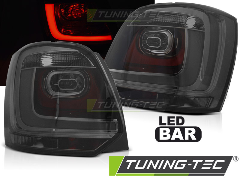 LED BAR Lampi Spate Stopuri SMOKE compatibila VW POLO 09-14