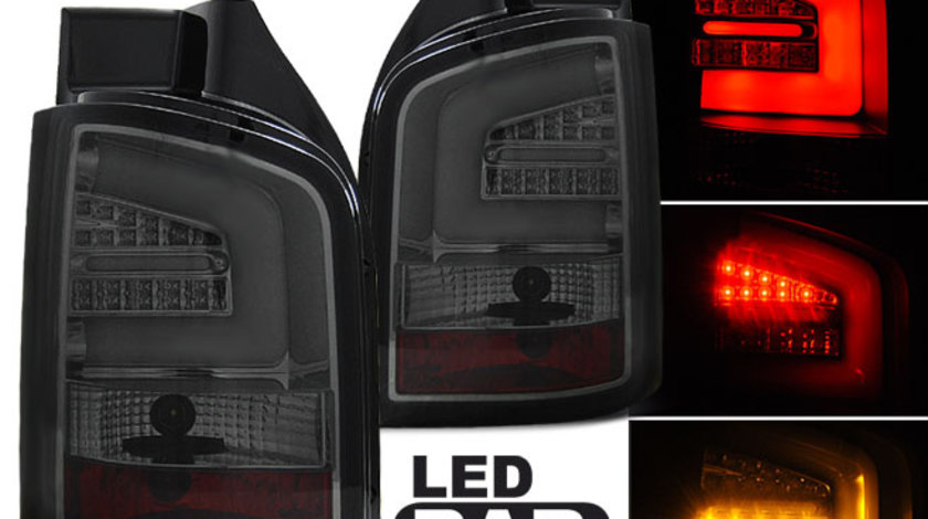 LED BAR Lampi Spate Stopuri SMOKE compatibila VW T5 04.10-15