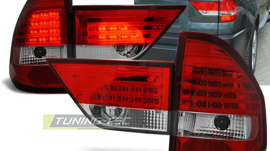 LED Lampi Spate Stopuri ROSU ALB compatibila BMW X3 E83 01.04-06 #72346397