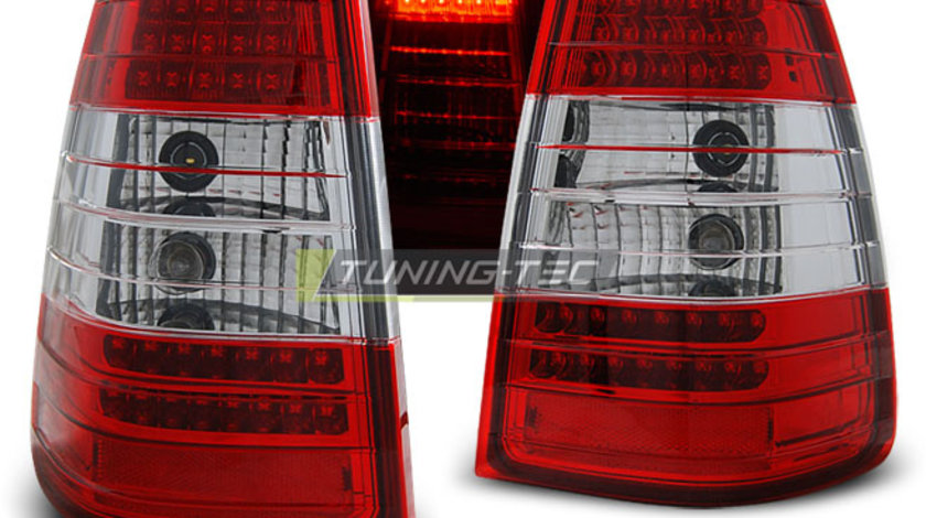 LED Lampi Spate Stopuri ROSU ALB compatibila MERCEDES W124 E-KLASA KOMBI 09.85-95