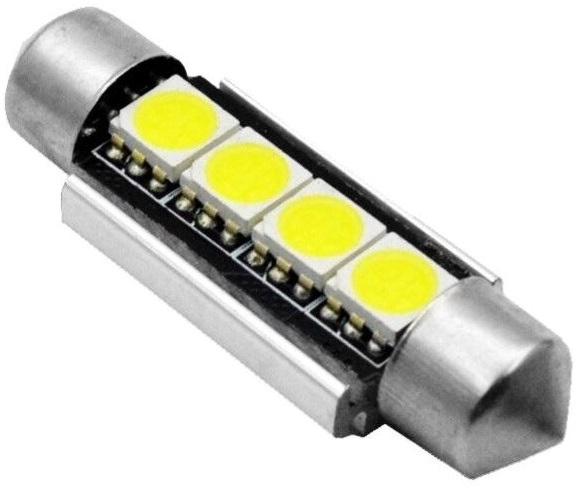 Led Sofit 12V 4 SMD 5050 Canbus Radiator Alb 6000K 41mm 277523