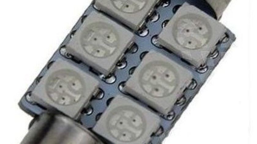 Led Sofit 6 Smd Canbus 36MM Albastru