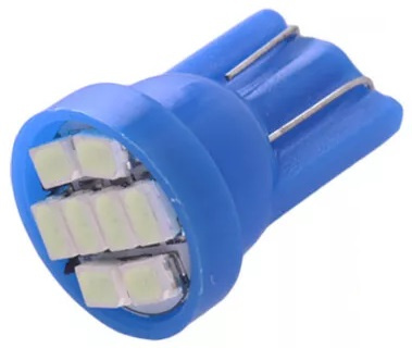 Led T10 8 SMD Albastru