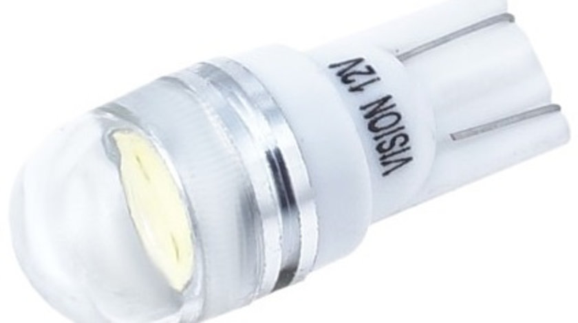 Led Vision T10 12V 1 SMD HP Lentila Convexa, Alb 58274