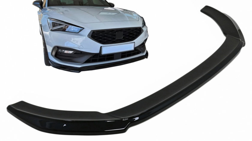 Lip Bara Fata compatibil cu Seat Leon MK4 FR (2020-up) Negru Lucios FBSSTLEMK4