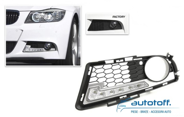 Lumini de zi cu LED BMW seria 3 E90 LCI (2008-2011)