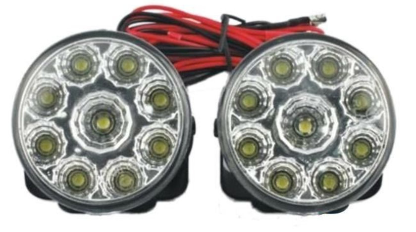 Lumini De Zi Rotunde 9 Led 0,5W 12V 715683