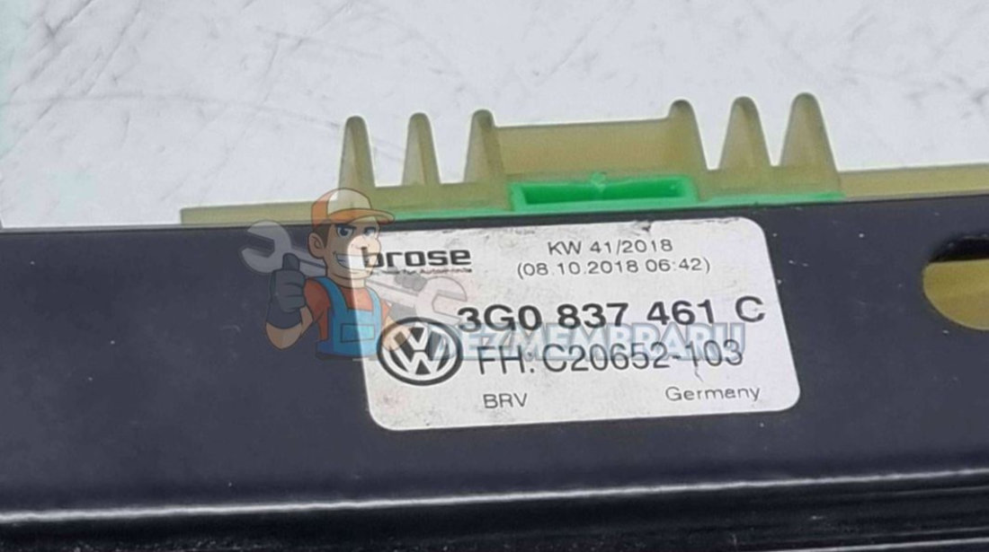 Macara electrica geam stanga fata Volkswagen Passat B8 Variant (3G5) [Fabr 2015-prezent] 3C0837461C