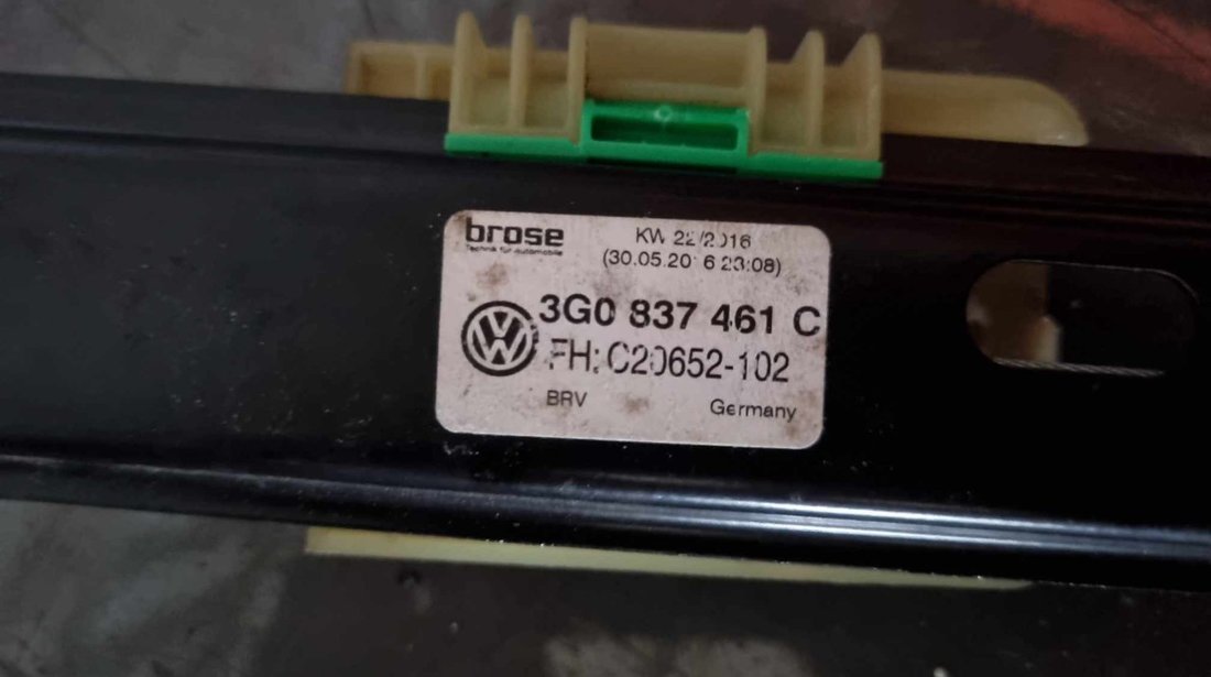 Macara geam electric stanga fata 3G0837461C VW Passat B8 Variant