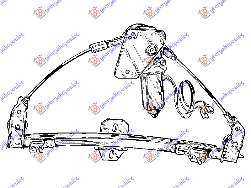 Macara Geam Electrica - Seat Ibiza 1986