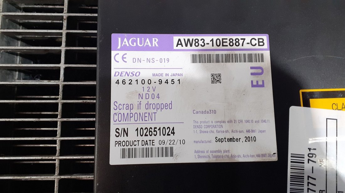 MAGAZIE CD JAGUAR XF XF 3.0 D - (2007 2011)