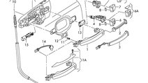 Maner exterior usa dreapta Audi A4 B8 (8K) Avant 2...