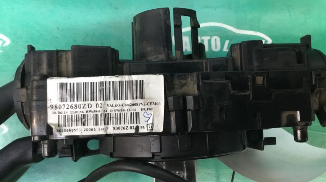 Maneta Semnalizare 98072680zd02 Com 2008 Peugeot 208 2012