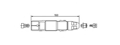 Manson cauciuc,bujie VW GOLF III (1H1) (1991 - 1998) BREMI 13297A5 piesa NOUA