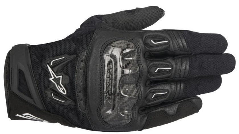 Manusi Moto Barbati Alpinestar SMX-2 Aer Carbon V2 Glove Negru Marimea XL 356771710XL