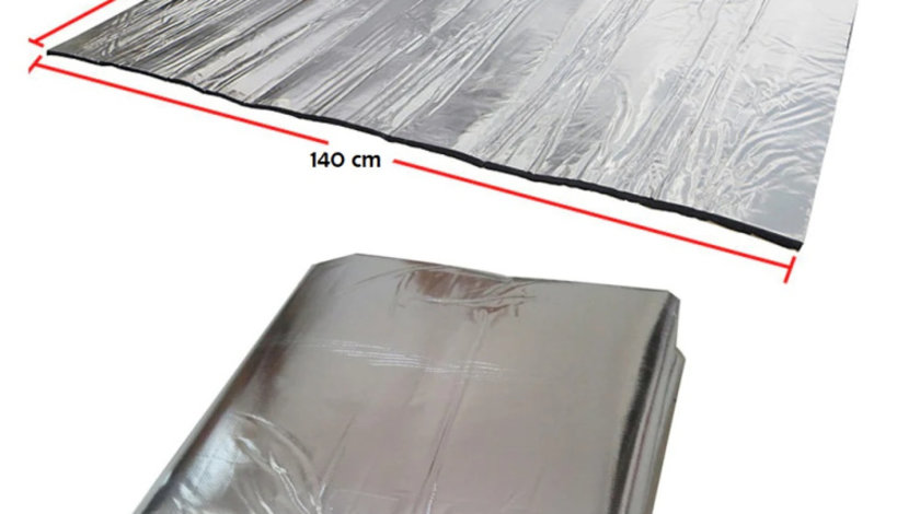 Material insonorizant auto cu strat din aluminiu, dimensiune 140cm x 100 cm x 6mm AVX-T1964