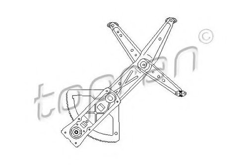 Mecanism actionare geam OPEL CORSA B (73, 78, 79) (1993 - 2002) TOPRAN 200 044 piesa NOUA