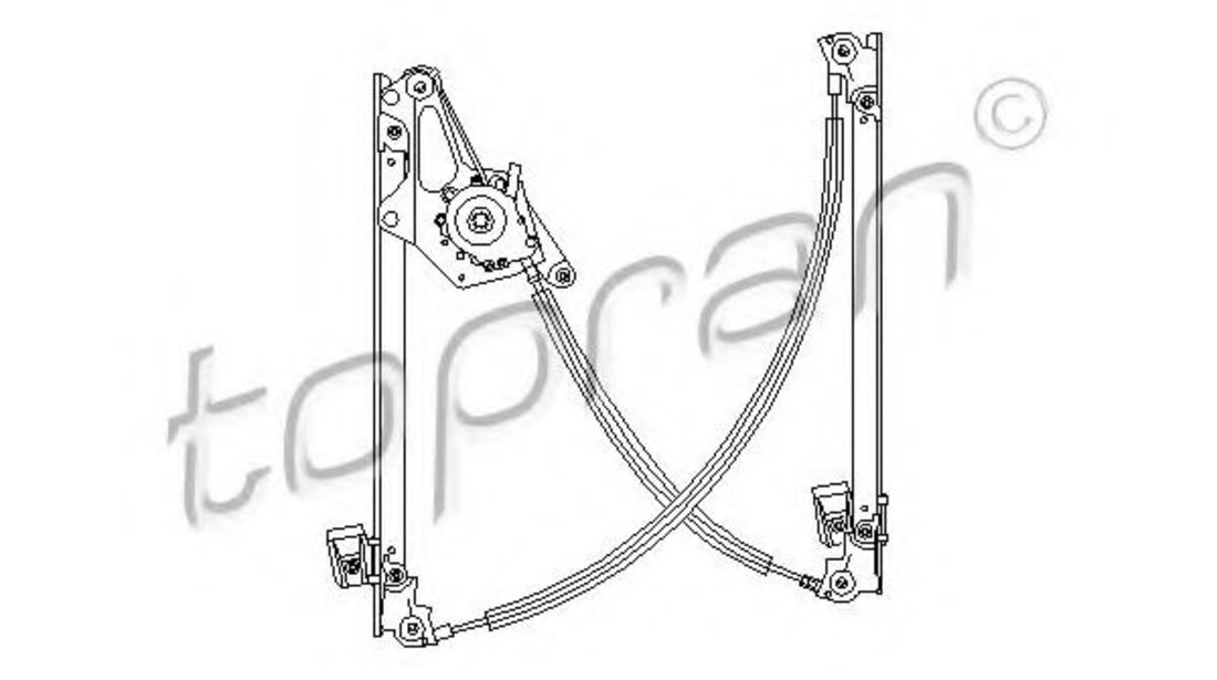 Mecanism actionare geam SEAT ALHAMBRA (7V8, 7V9) (1996 - 2010) TOPRAN 111 274 piesa NOUA