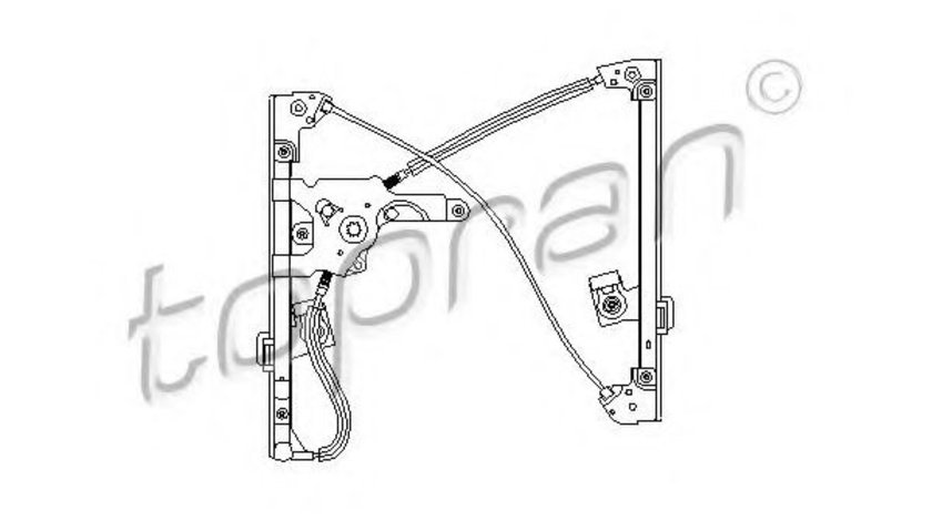 Mecanism actionare geam SKODA OCTAVIA I Combi (1U5) (1998 - 2010) TOPRAN 111 258 piesa NOUA