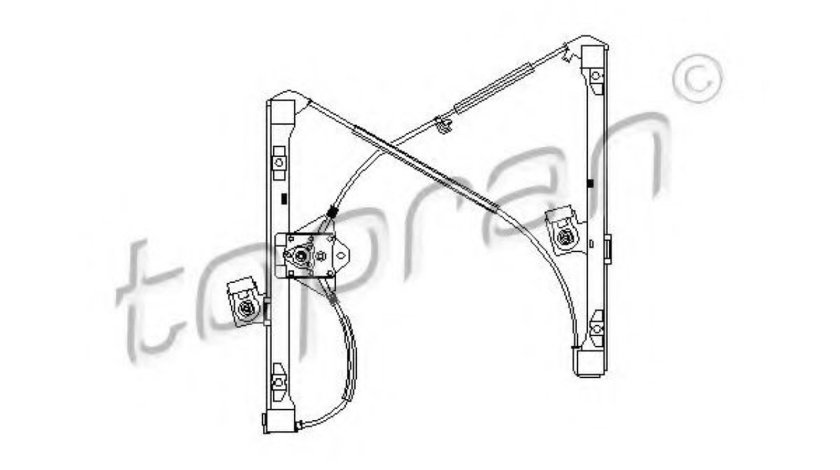 Mecanism actionare geam VW CADDY II Combi (9K9B) (1995 - 2004) TOPRAN 111 254 piesa NOUA