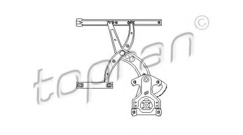 Mecanism actionare geam VW PASSAT Variant (3A5, 35I) (1988 - 1997) TOPRAN 103 590 piesa NOUA