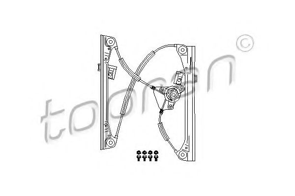 Mecanism actionare geam VW POLO (9N) (2001 - 2012) TOPRAN 111 263 piesa NOUA