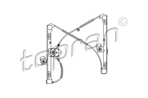 Mecanism actionare geam VW POLO Variant (6KV5) (1997 - 2001) TOPRAN 111 254 piesa NOUA