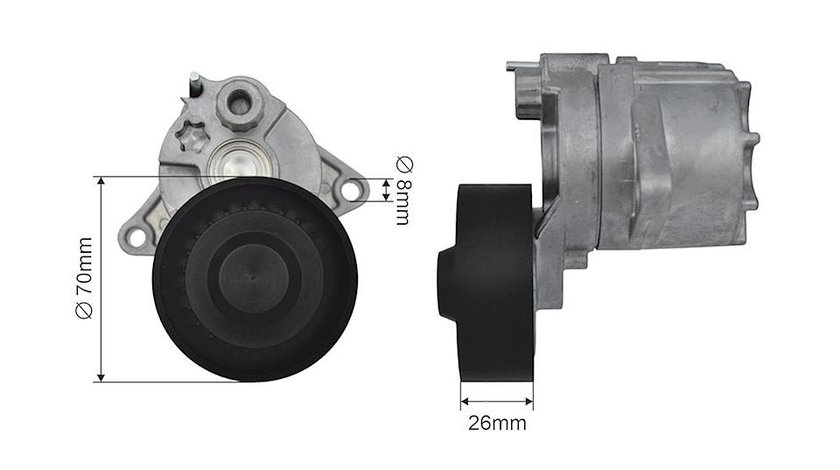 MECANISM TENSIONARE CUREA DISTRIBUTI, MERCEDES CLASS C (W202/W203) 98->, CLASS E (W210/W211) 98->, CLASS S(W220) 99->, VITO 99->, SPRINTER 00-06