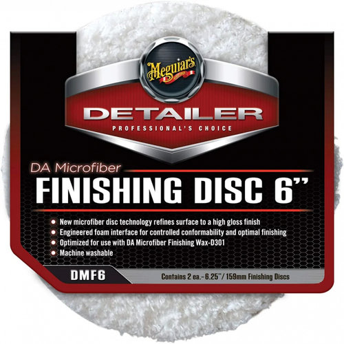 Meguiar's Da Microfiber Finishing Pad Pad Microfibre Polish 159MM DMF6MG